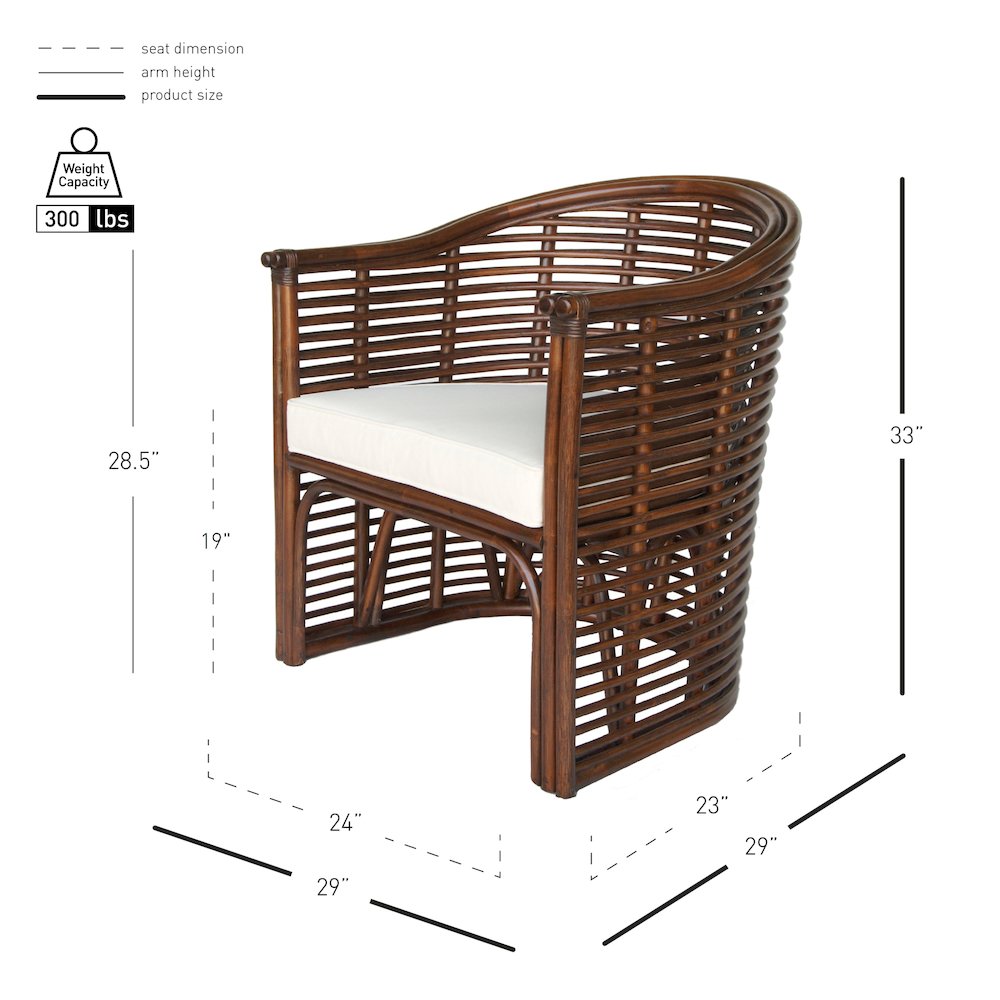 Knox Rattan Tub Chair