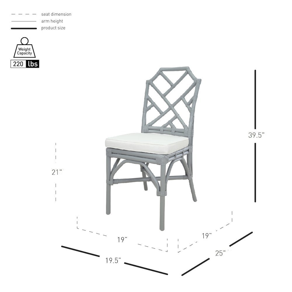 Kara Rattan Chair, (Set of 2)
