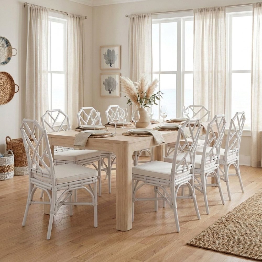 Kara Rattan Chair, (Set of 2)