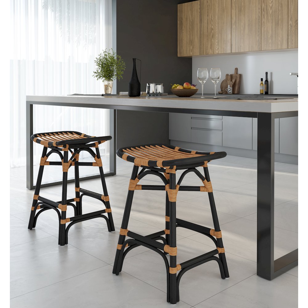 Damara Rattan Counter Stool