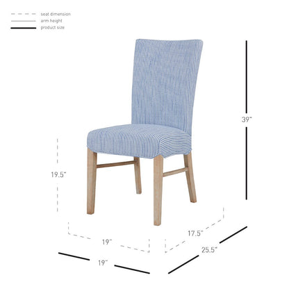 Milton Fabric Dining Side Chair, (Set of 2)