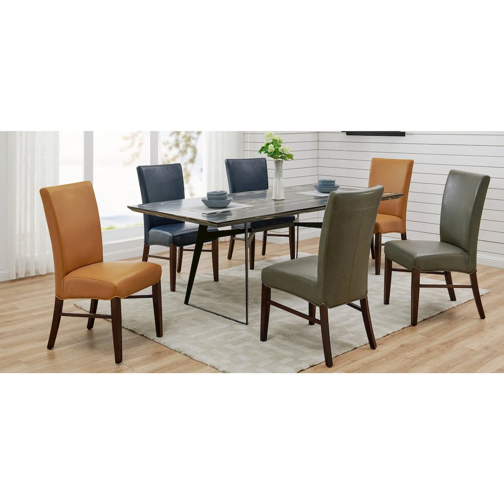 Milton Bonded Leather Chair, (Set of 2)