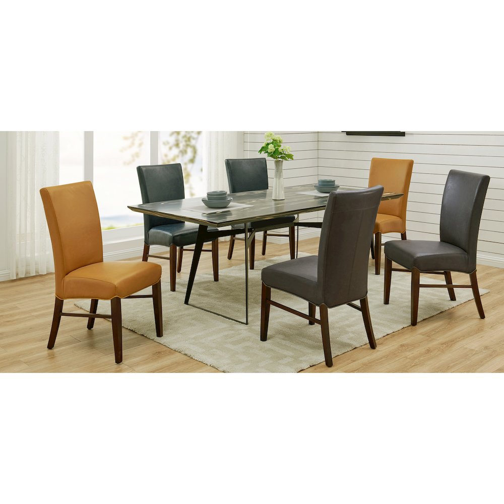Milton Bonded Leather Chair, (Set of 2)