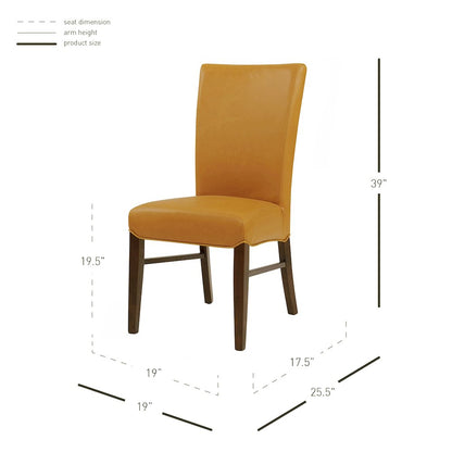 Milton Bonded Leather Chair, (Set of 2)