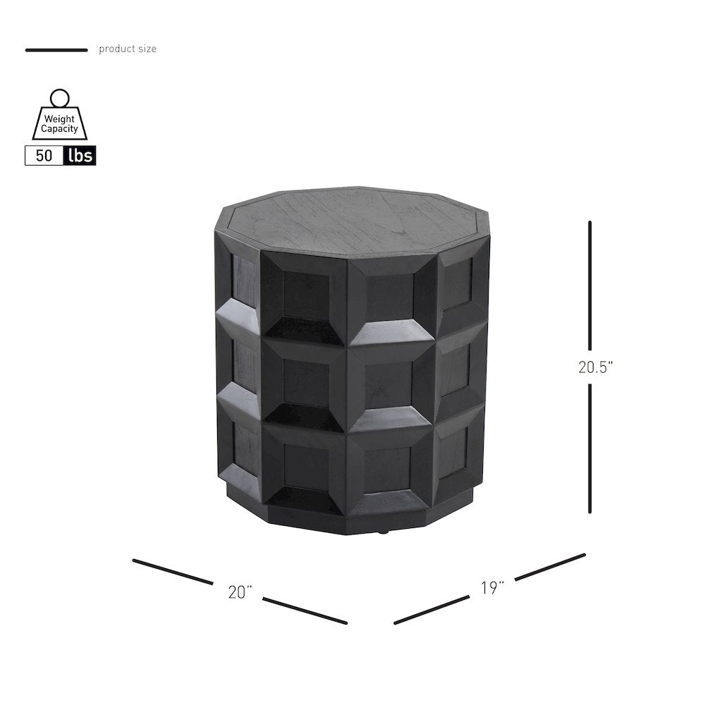 Finnan Accent Table - Black