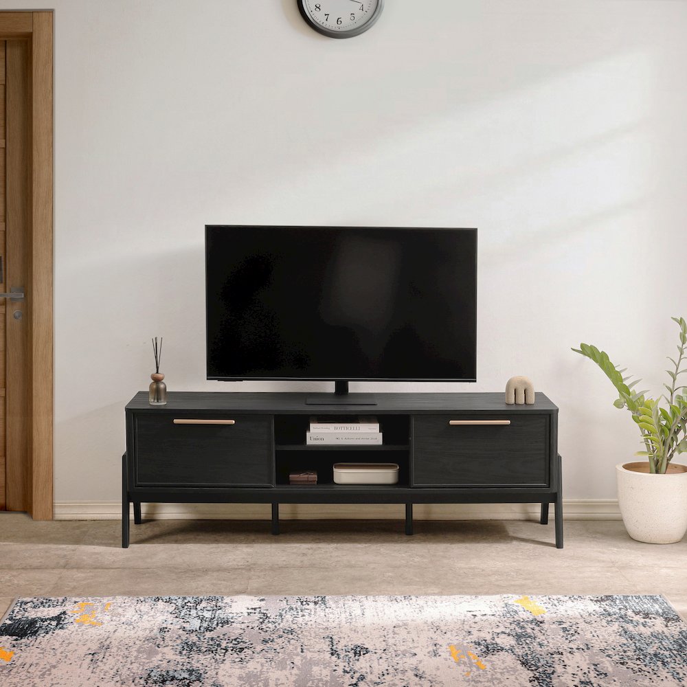 Heaton Low TV Stand - Black