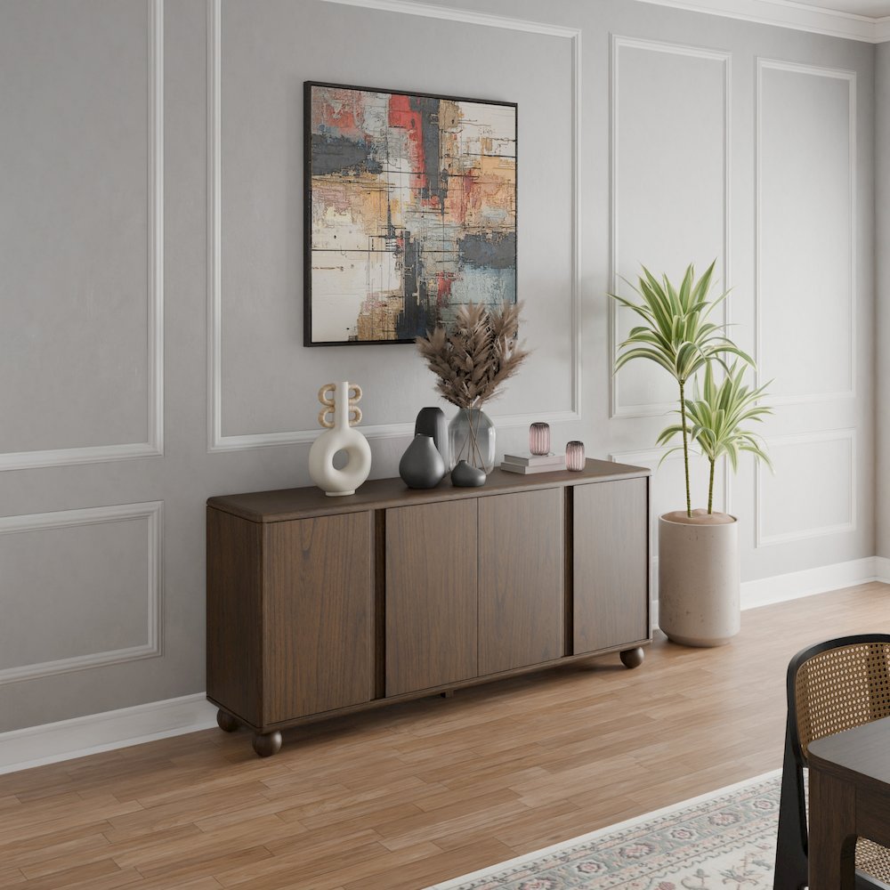 Harlyn 4-Door Buffet - Walnut
