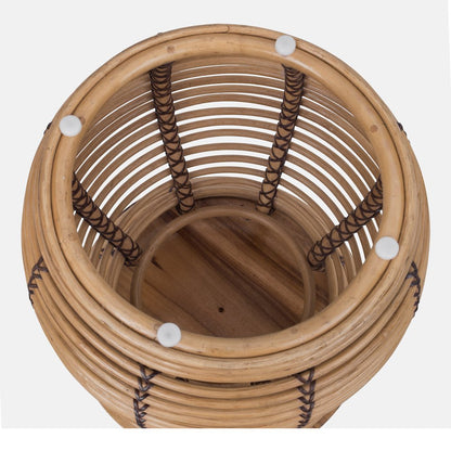 Quito Rattan Side/ End Table  w/ Wood Top