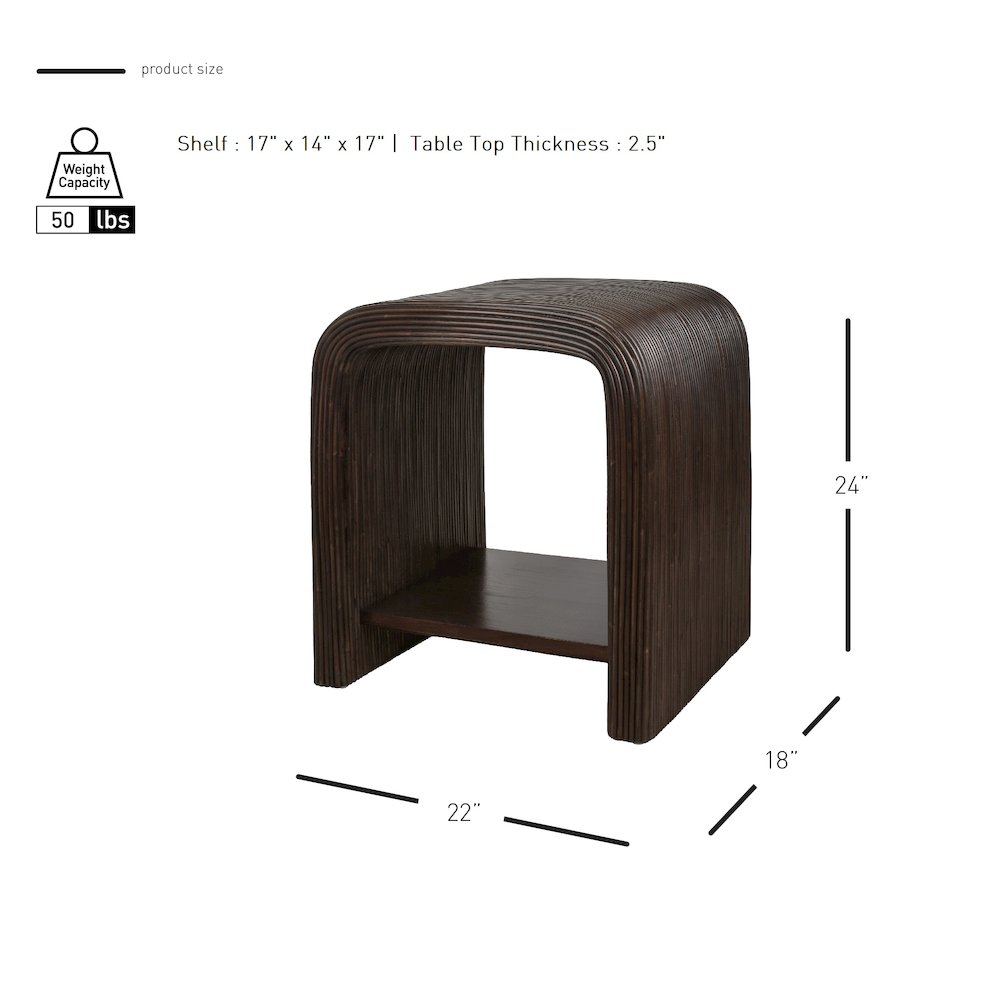 Kyran Rattan Side/End Table