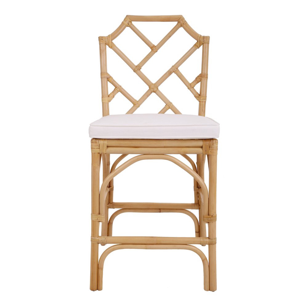 Kara Rattan Counter Stool, (Set of 2)