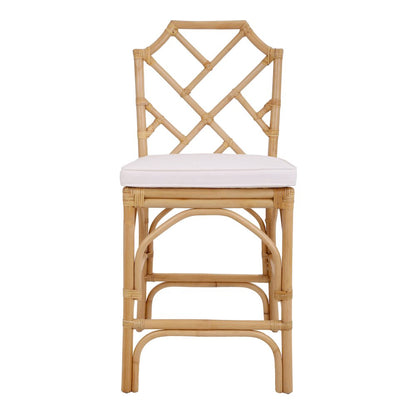 Kara Rattan Counter Stool, (Set of 2)