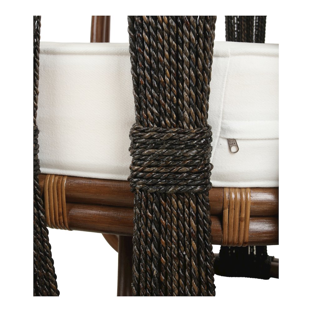 Shanaya Rattan Accent Arm Chair with Abaca
