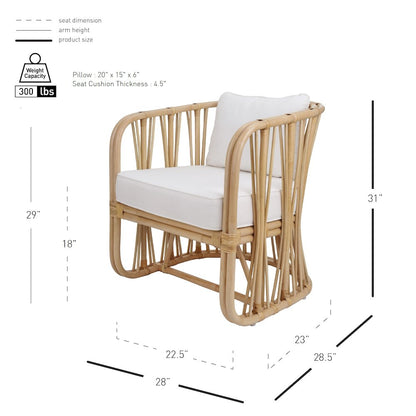 Shanaya Rattan Accent Arm Chair
