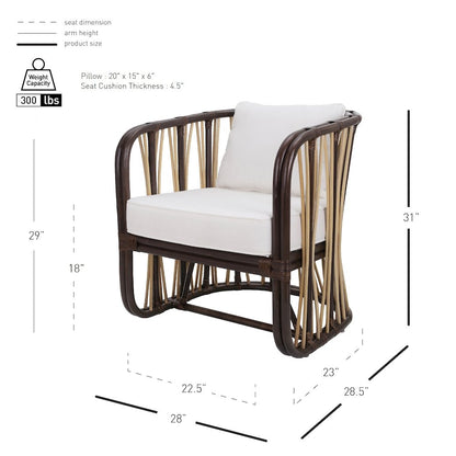 Shanaya Rattan Accent Arm Chair