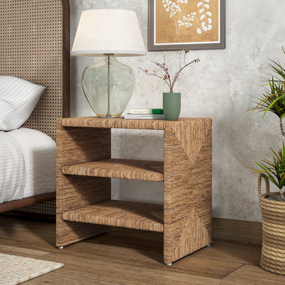 Kanza Abaca Nightstand/Side Table