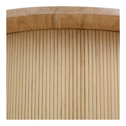 Kiefer Rattan Coffee Table w/ Wood Top