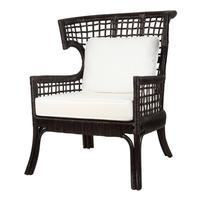 Zelma Rattan Accent Arm Chair