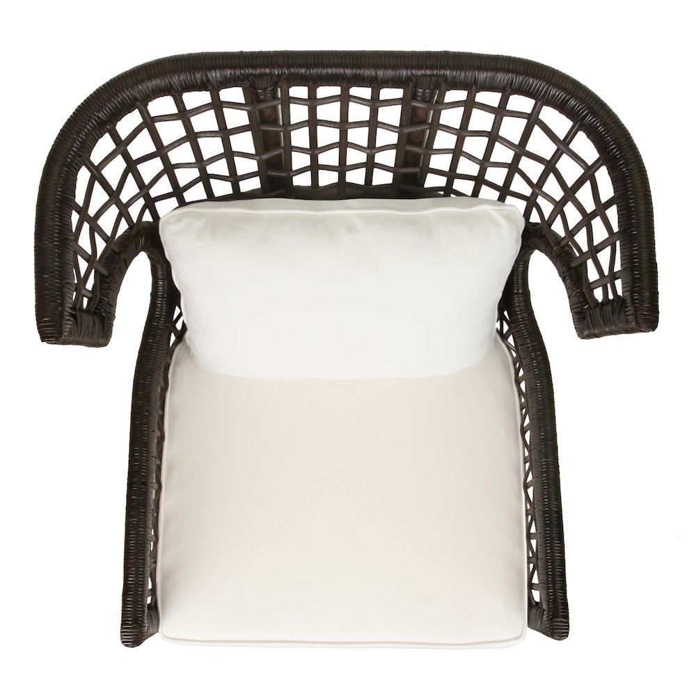 Zelma Rattan Accent Arm Chair