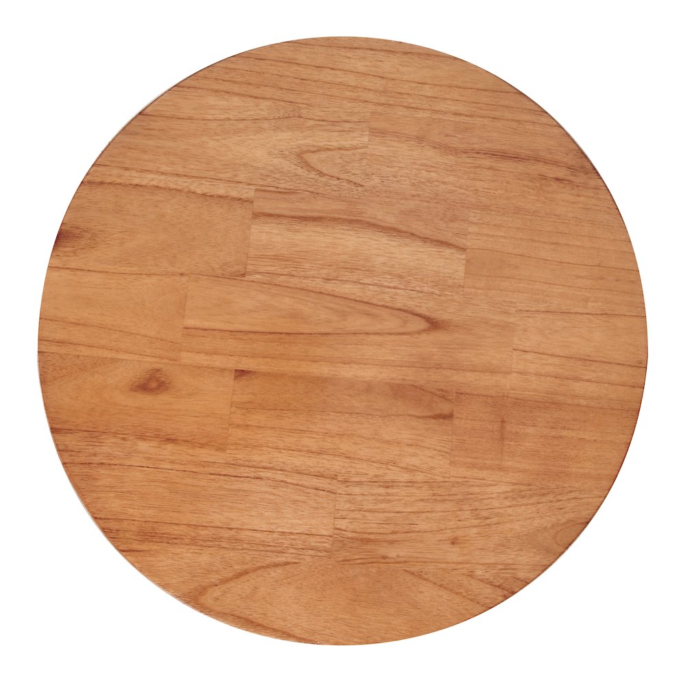 Zeke Rattan Side/End Table with Wood Top
