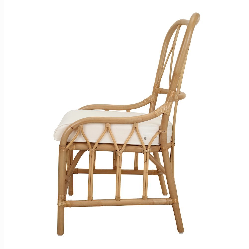 Ayanna Rattan Dining Side Chair - Natural Wheat