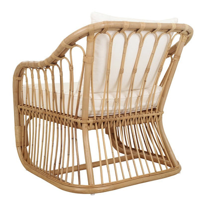 Maeva Rattan Accent Chair - Natural Wheat