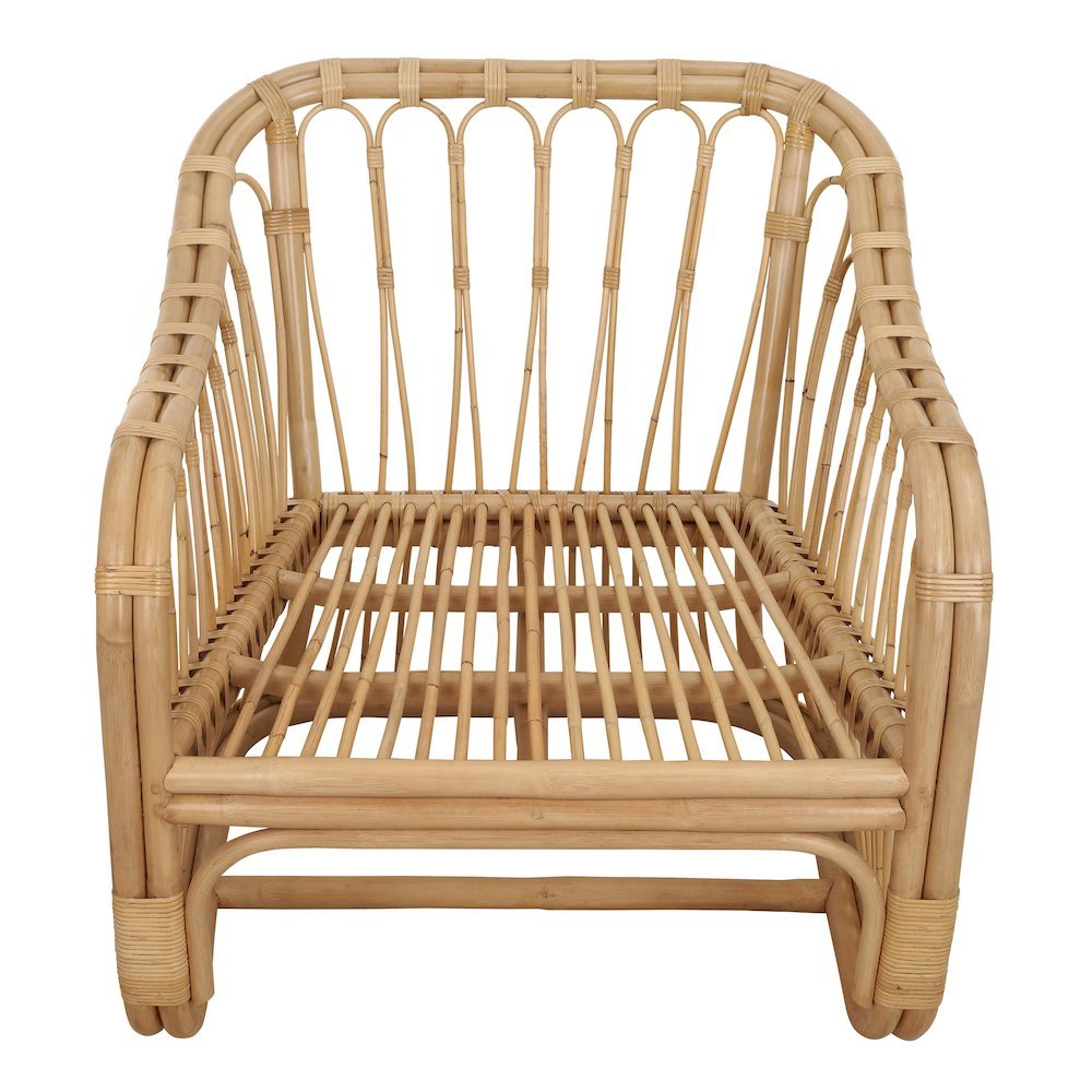 Maeva Rattan Accent Chair - Natural Wheat