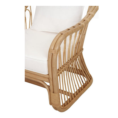 Maeva Rattan Accent Chair - Natural Wheat