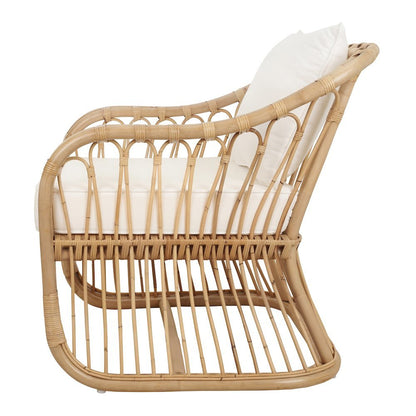 Maeva Rattan Accent Chair - Natural Wheat