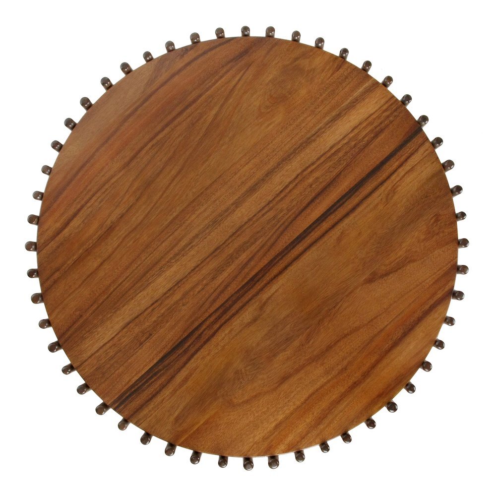 Sona Rattan Coffee Table w/ Wood Top - Cane Brown
