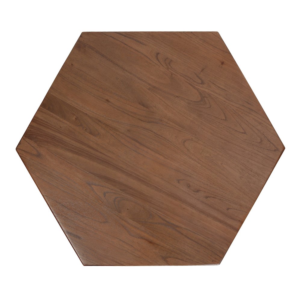 Kano Coffee Table - Cane Brown Rattan Base - Wood Top