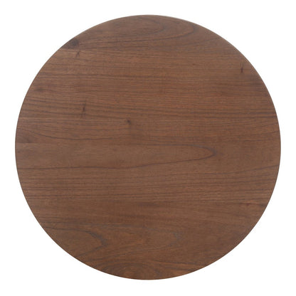 Zayn Accent Table - Cane Brown Rattan Base - Wood Top