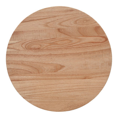 Zayn Accent Table - Honey Rattan Base - Wood Top