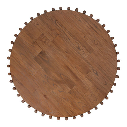 Bexa Coffee Table - Cane Brown Rattan Base - Wood Top