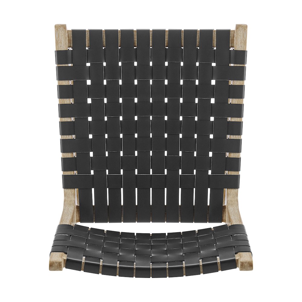 Marco Faux Leather Dining Side Chair Drift Wood Frame, (Set of 2)