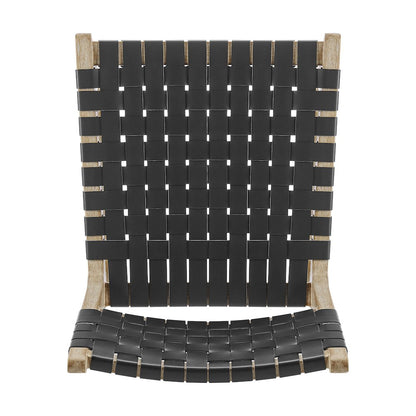 Marco Faux Leather Dining Side Chair Drift Wood Frame, (Set of 2)