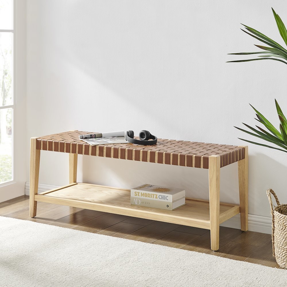 Marco Faux Leather Bench