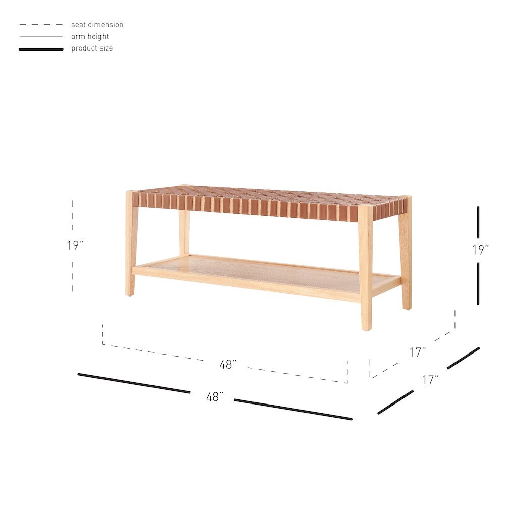 Marco Faux Leather Bench