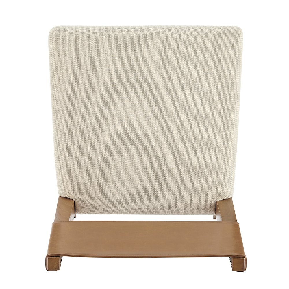 Kylo Faux Leather/Linen Dining Side Chair, (Set of 2)