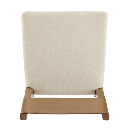 Kylo Faux Leather/Linen Dining Side Chair, (Set of 2)