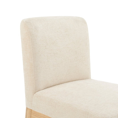 Bloomfield Chenille Low-Back Dining Side Chair, (Set of 2)