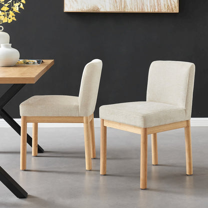 Bloomfield Chenille Low-Back Dining Side Chair, (Set of 2)