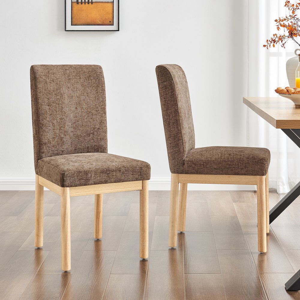 Bloomfield Chenille High-Back Dining Side Chair, (Set of 2)
