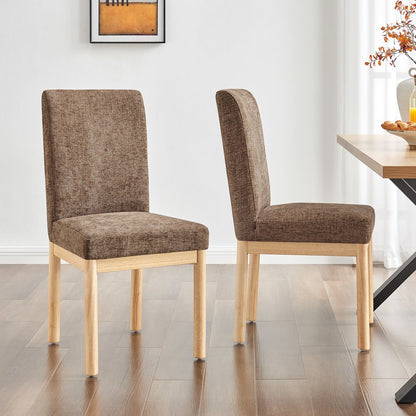 Bloomfield Chenille High-Back Dining Side Chair, (Set of 2)