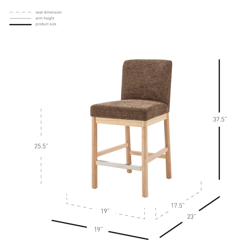 Bloomfield Chenille Counter Stool