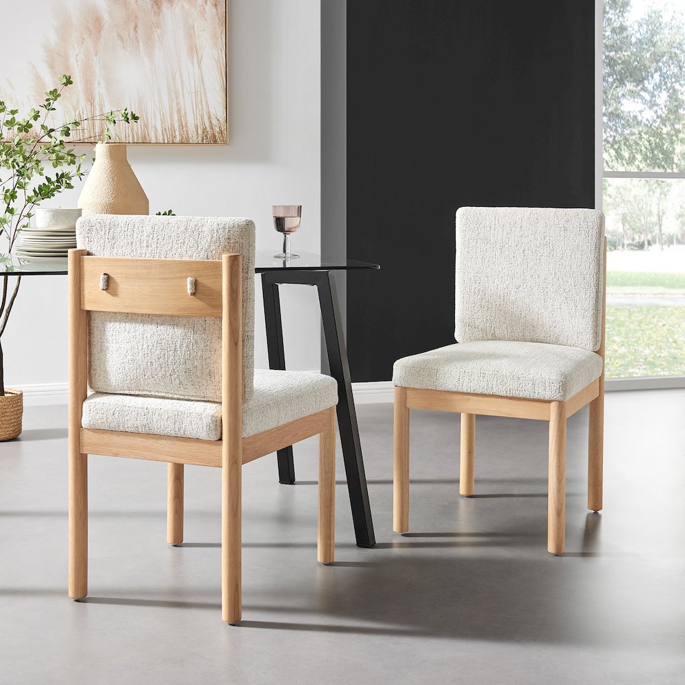 Melvin Chenille Dining Side Chair, (Set of 2)