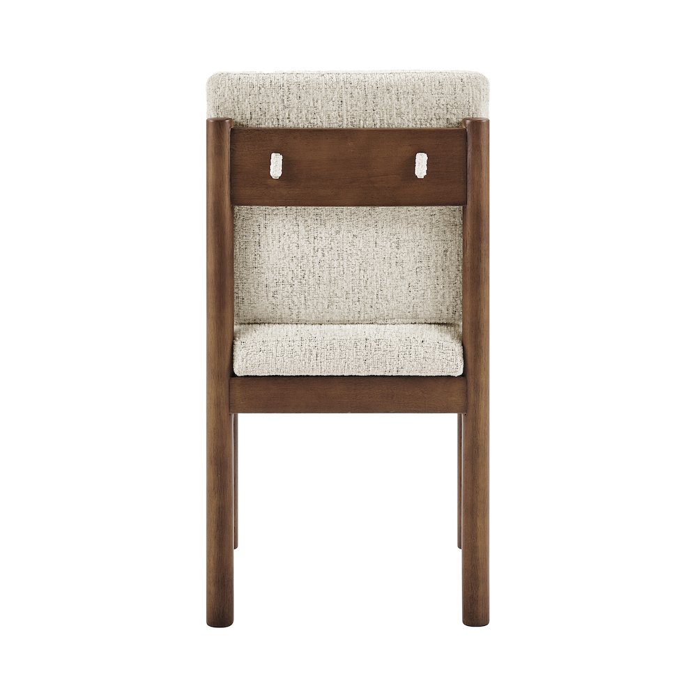 Melvin Chenille Dining Side Chair Black Frame, (Set of 2)