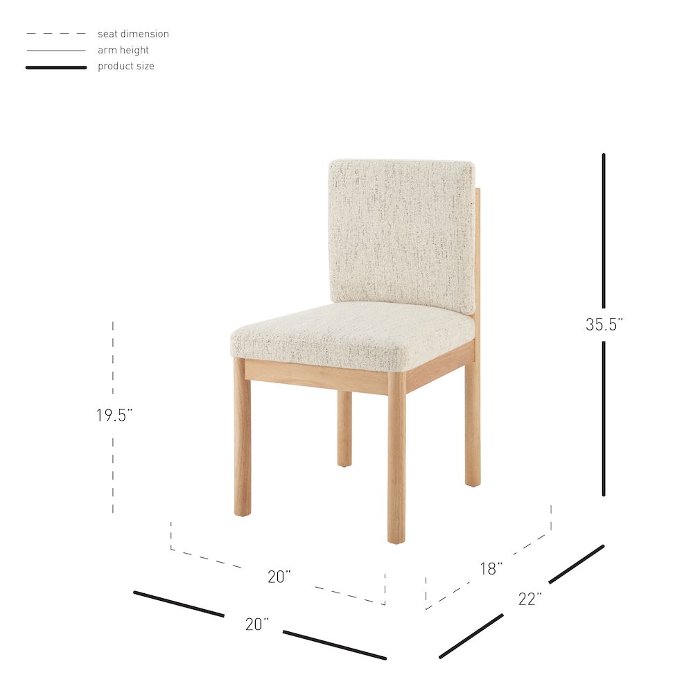Melvin Chenille Dining Side Chair, (Set of 2)