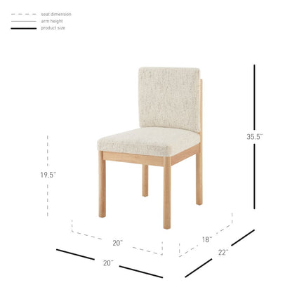 Melvin Chenille Dining Side Chair, (Set of 2)