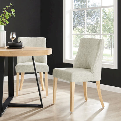 New Paris Fabric Dining Side Chair, (Set of 2)