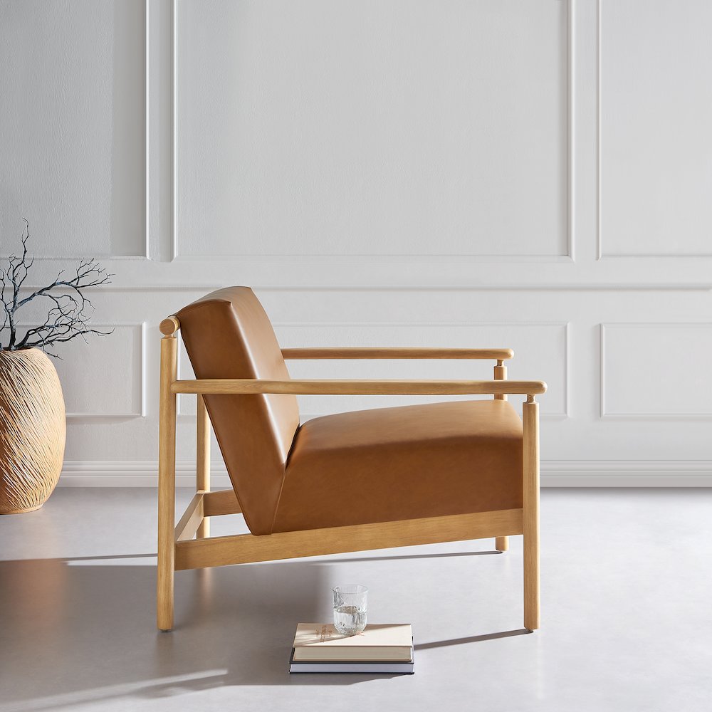 Arnold PU Accent Arm Chair